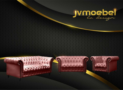 Living room Chesterfield Design Sofa set Furniture Couch 321 Seater Couches Sofas